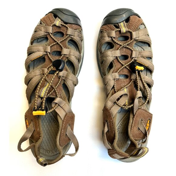 Keen Womens Hiking Sandals Size 9.5 Washable Waterproof Whisper Sport Tan - Picture 1 of 11